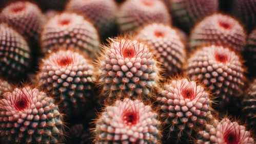 Captivating Close-Up of Pink Cactus in Soft Focus