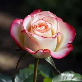 Garden Rose with Cream and Pink Highlights