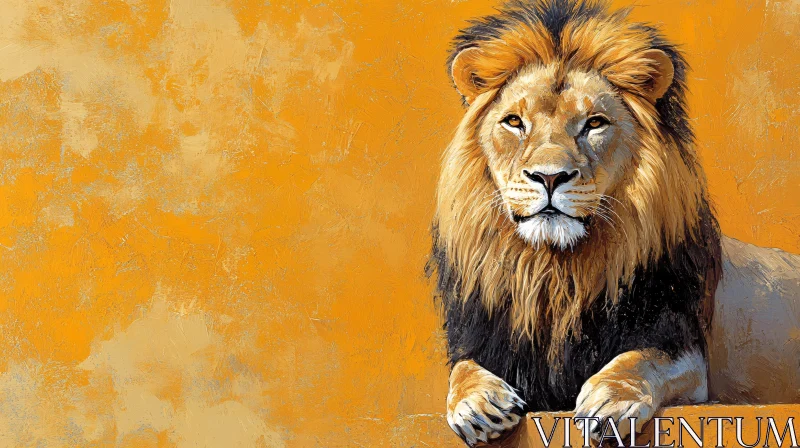 AI ART Regal Lion Artwork