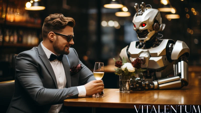 Man and Robot: A Study in Emotive Non-Representation AI Image