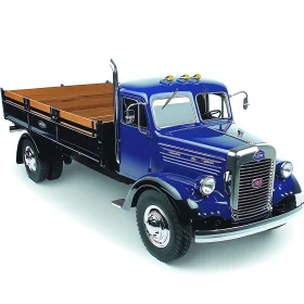 Classic Blue Truck with Retro Design