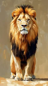 King of the Jungle in Art Form