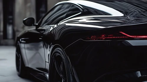 Luxury Sportscar Rear Close-Up