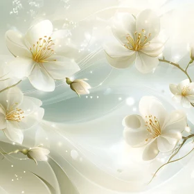 Elegant Pastel Blossom Illustration