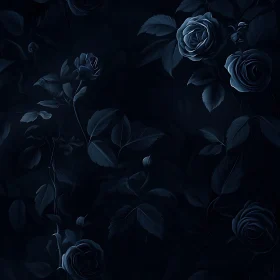 Dark Botanical Roses