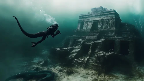 Mystical Underwater Temple