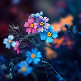 Elegant Floral Blossoms in Nature