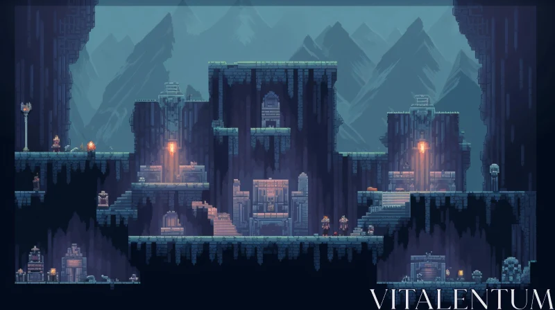 Video Game Level Design - Twilight Cave AI Image