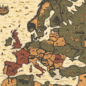 Historic European Cartographic Art