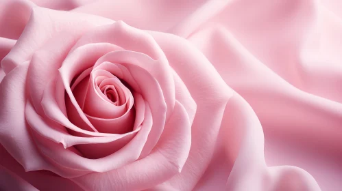 Monochromatic Pink Rose Wallpaper with Elegant Draperies