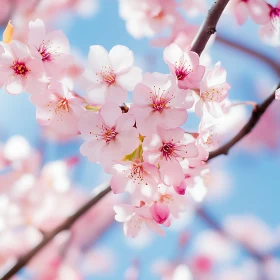 Gorgeous Pink Cherry Blossom Close-Up