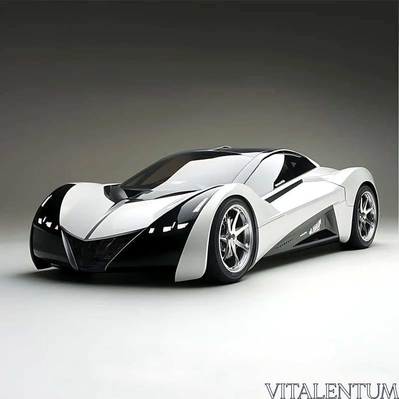 Modern Concept Sports Car AI Image