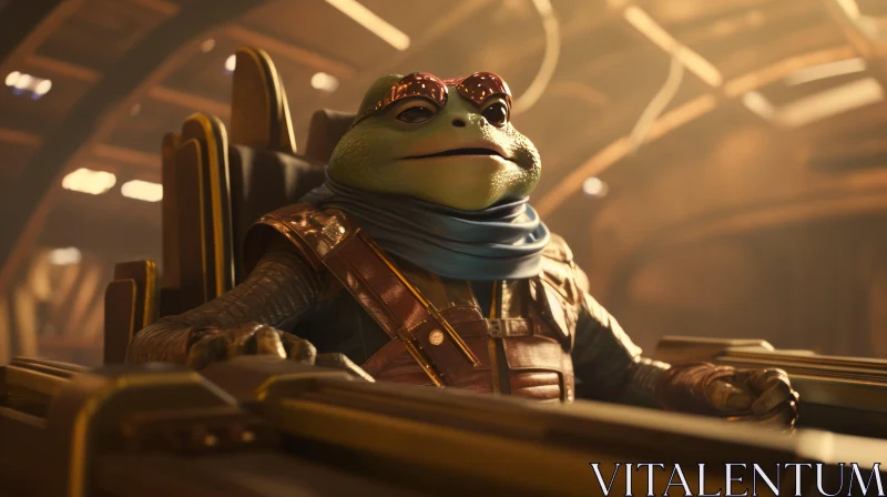 Star Wars Robot Frog: A Photorealistic Space Odyssey AI Image