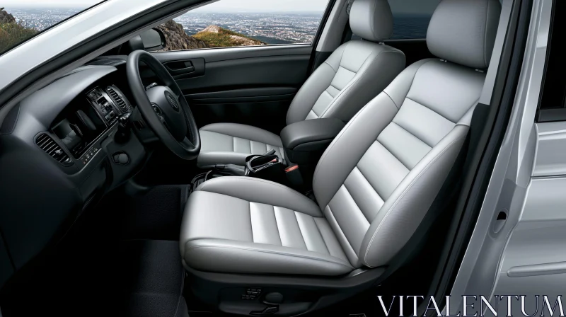 Elegant Car Interior Design with Beautiful Backdrop Elegant Car Interior Design with Beautiful Backdrop