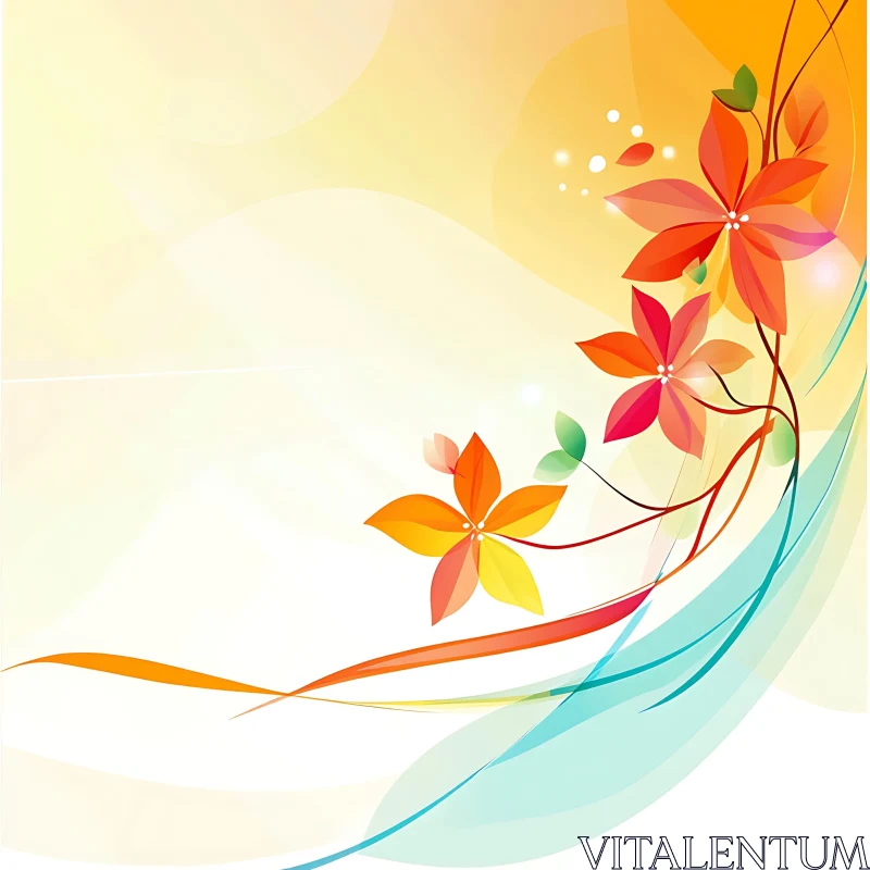 Elegant Floral Abstract Art