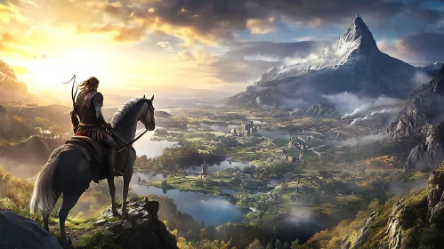 Epic Valley View with Mount and Rider