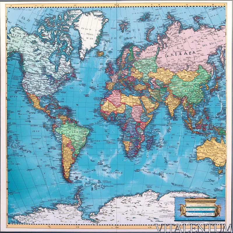 Comprehensive World Map with Geopolitical Boundaries Comprehensive World Map with Geopolitical Boundaries