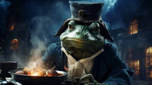 Frog in Top Hat: A Unique Fusion of Whimsy and Sci-fi