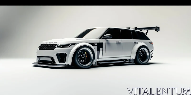 AI ART Modified High-Performance White SUV