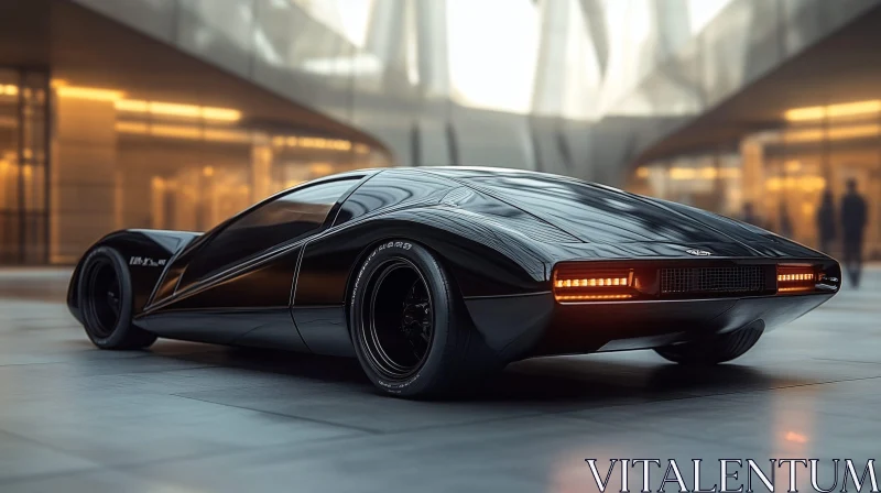 Modern Luxury Futuristic Vehicle Design AI Image