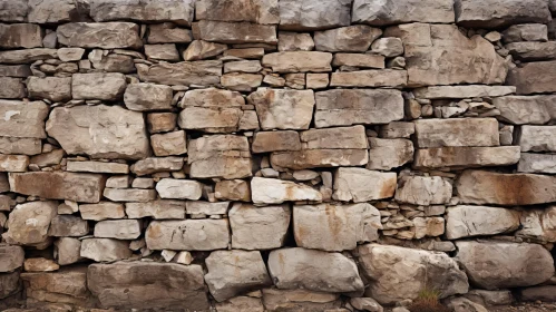 Ancient Greek Stone Wall - Matte Photo of Formalist Aesthetics