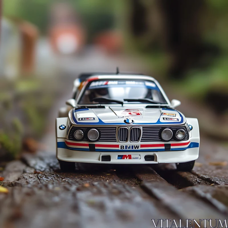 Classic BMW Racing Model Car AI Image