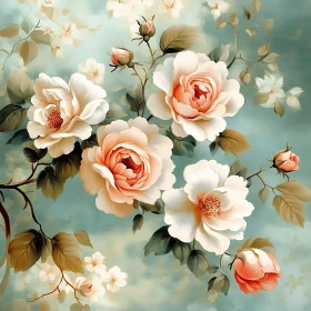 Exquisite Flower Composition in Soft Colors