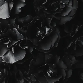 Dark Monochrome Petals