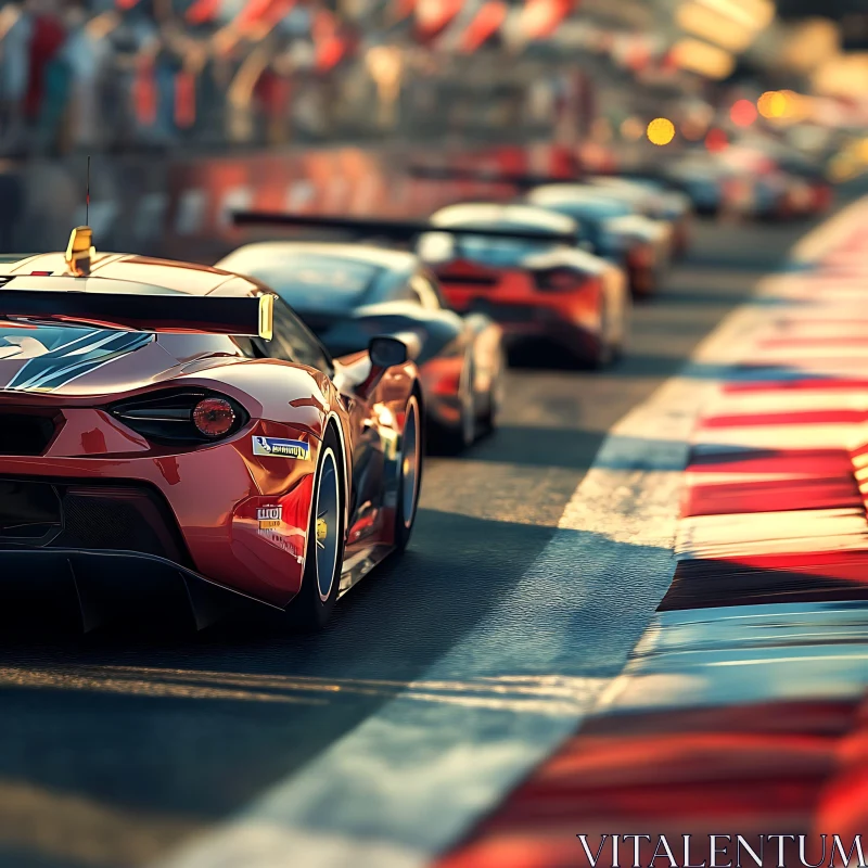 Professional Sportscar Race AI Image