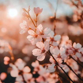 Sunset Cherry Blossoms