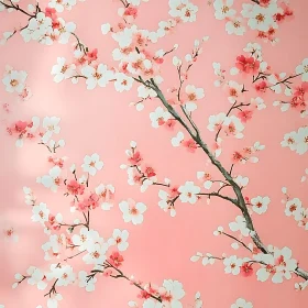 Elegant Cherry Blossom Illustration