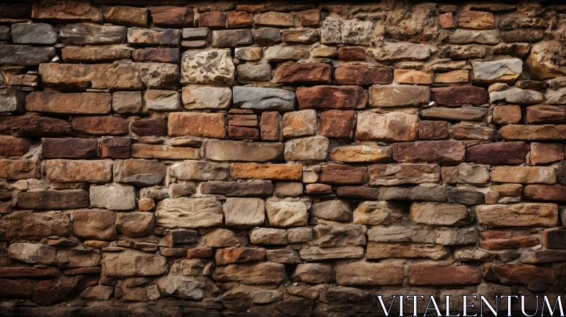 Timeless Old Stone Wall in Rustic Villagecore Style AI Image