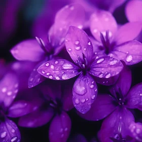 Purple Flowers Macro Photography