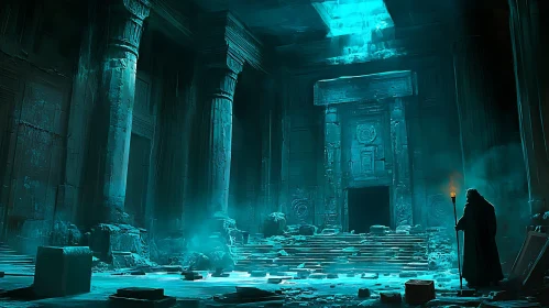Mysterious Ancient Temple Interior