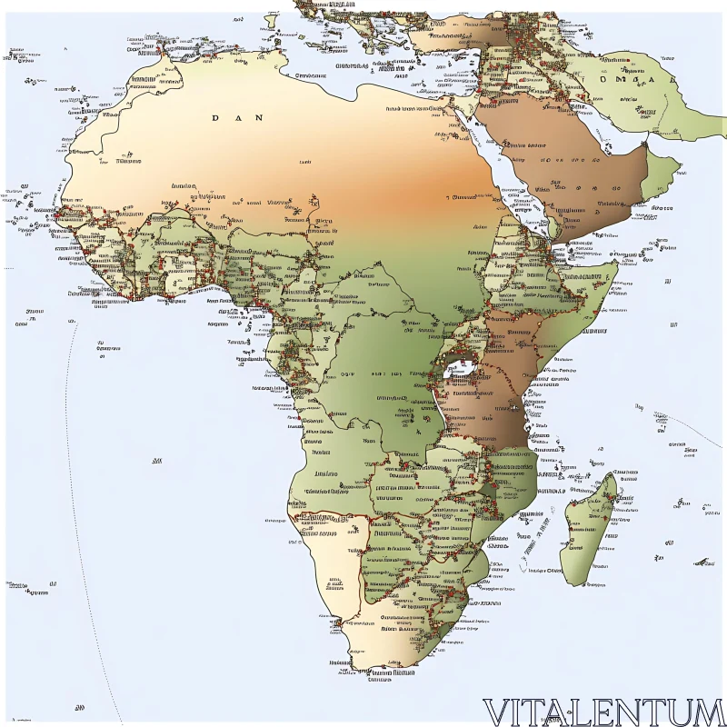 African Continent Map