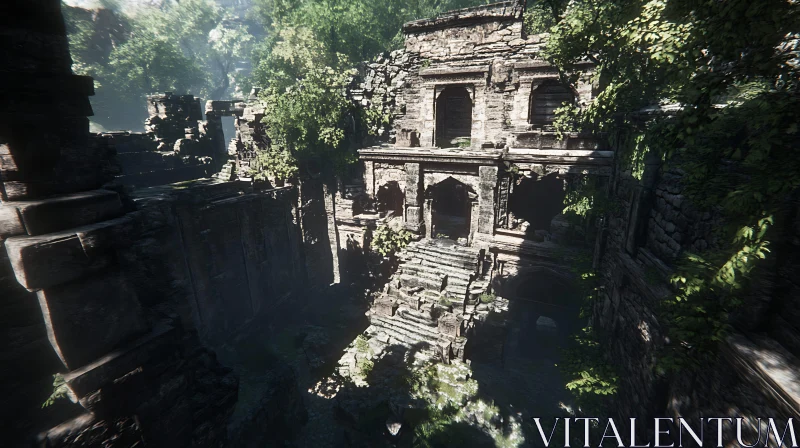 Ancient Stone Ruins Surrounded by Nature Ancient Stone Ruins Surrounded by Nature