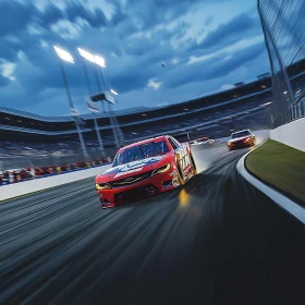 High-Speed Racing Under the Lights
