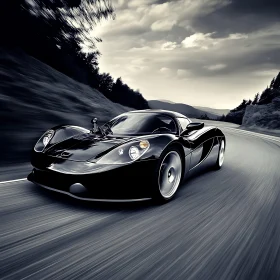 High-Performance Sports Car in Motion