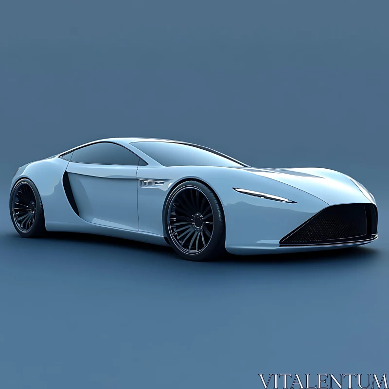 Luxurious Sports Car with Streamlined Design AI Image