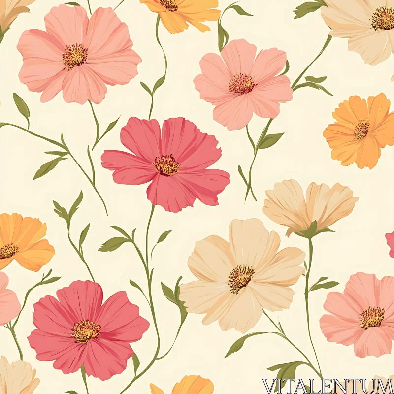 AI ART Botanical Themed Floral Art Design