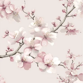 Cherry Blossom Floral Art