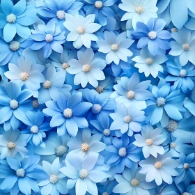 Sea of Blue Blossoms