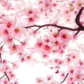 Spring Cherry Blossom Scene