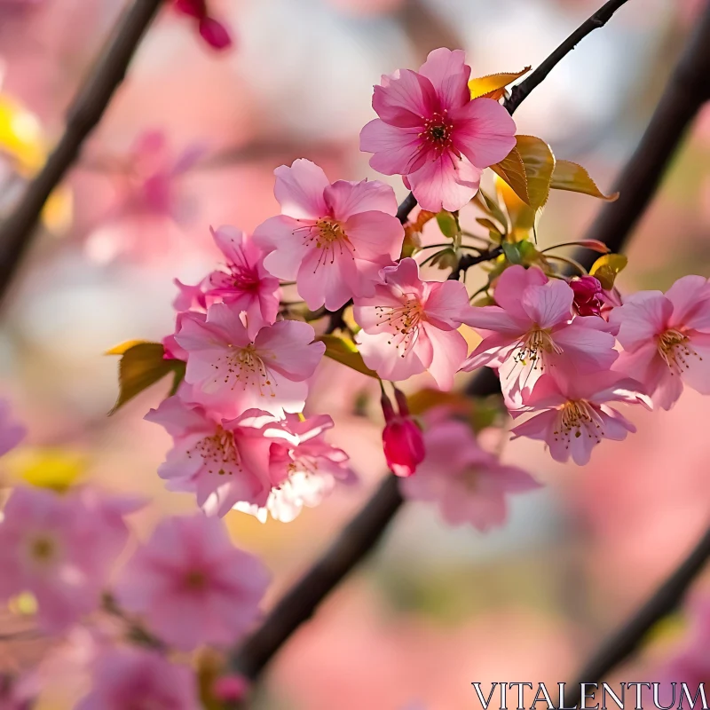 AI ART Cherry Blossoms in Springtime Glory