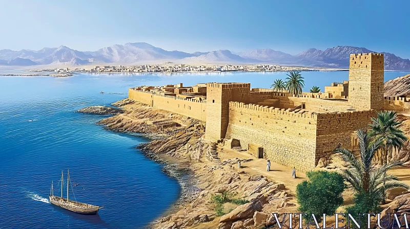 Historic Coastal Fortress and Ship