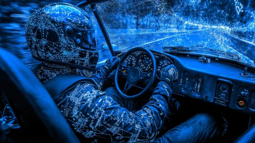 Neon-Lit Highway Journey