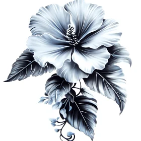 Black and White Botanical Art