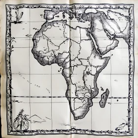 Vintage African Map
