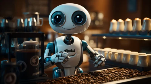Robo Barista: Coffee Shop Antics in a Futuristic Style