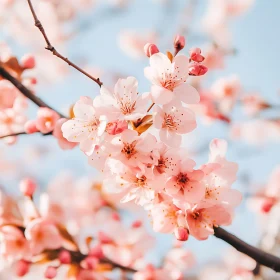 Cherry Blossoms Blooming in Spring